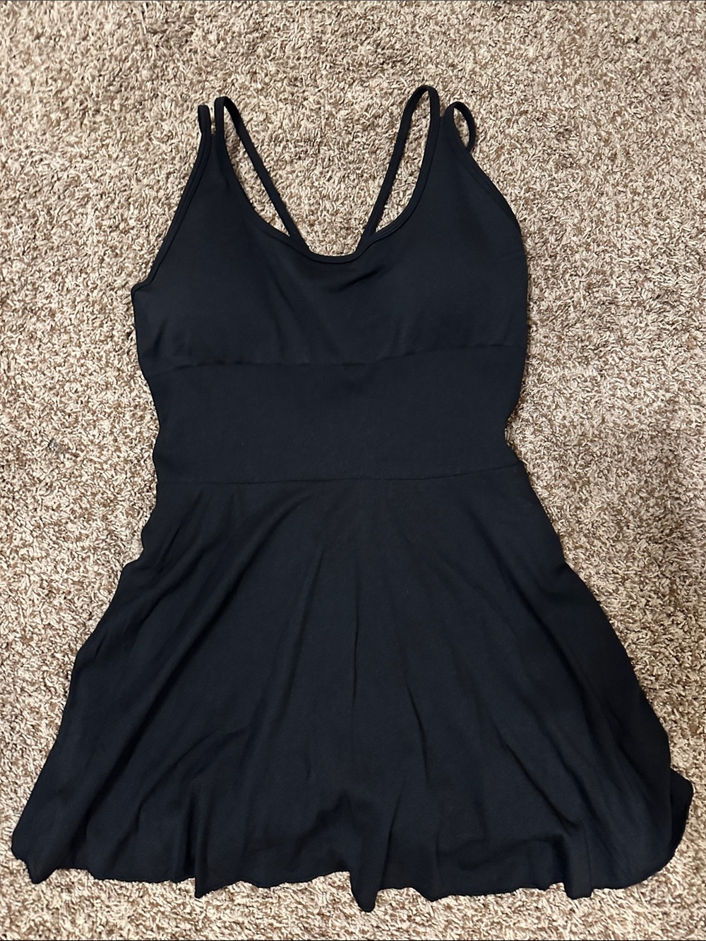 Black Strappy Athletic Dress